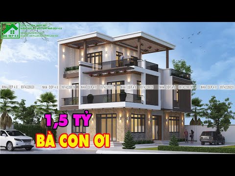 MẪU NHÀ PHỐ 3 TẦNG HIỆN ĐẠI GIÁ 1,5 TỶ TẠI THANH HÓA