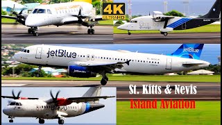 A Few Movements Plane Spotting St. Kitts 737-800, A320, Emb 120, Atr 42-600....