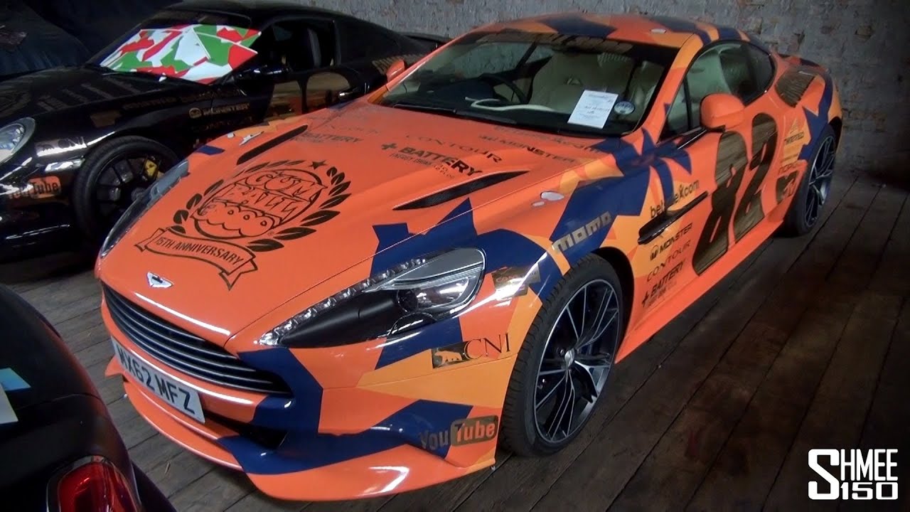 Gumball 3000 2013 Team 82 Aston Martin Vanquish Orange