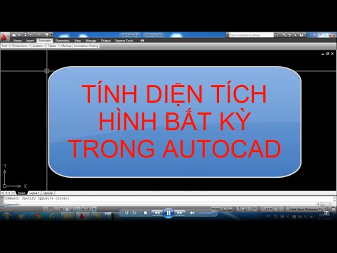 Tính diện tích 1 hình bất kỳ trong Autocad