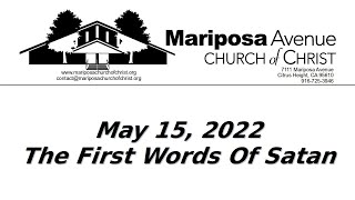 2022-05-15 - The First Words Of Satan - Nathan Franon