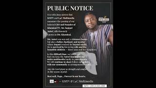 Farewell To A Legend Director Khemical Samuel Antwi Of Kmtv
