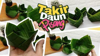 Cara Mudah Membuat Takir Dari Daun Pisang - Banana Leaf Takir