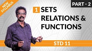 Sets, Relations and Functions | Part -2 | Std 11 Maths | TN New Syllabus | Jacob Selvaraj