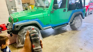 Painting Fender flares On Jeep Wrangler TJ | Painting Jeep Fenders With Bedliner