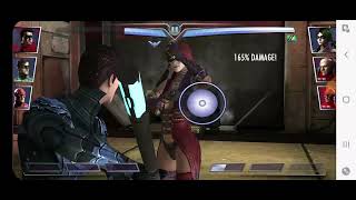 Injustice Nightwing Staff Spin On Harley Quinn Ryona