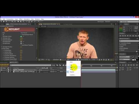 Как сделать хромакей в after effects