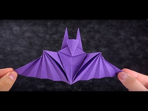 Hướng dẫn gấp con Dơi đơn giản - Origami - Gấp giấy nghệ thuật KS