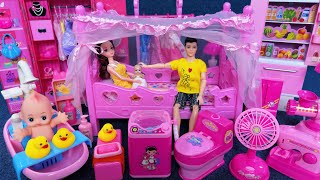 12 Minutes Satisfying With Unboxing Barbie Princess Bedroom Dress Up Collection Toys Review Asmr