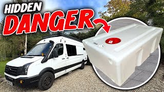 Our Van Water Was Contted Full Filtration System Install & Tank Deep Clean Vanlife Uk