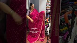 Pure Banarasi Crepe Silk Saree- Rs. 11500 Preitys Silks 6363247858 01-May-2025