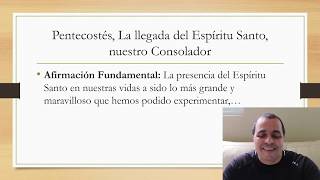 IDDPMI Guayama - Escuela Biblica: Pentecostés, La llegada del Espíritu Santo, nuestro Consolador