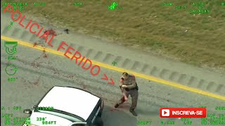 Helicóptero Flagra Perseguição E Troca De Tiros