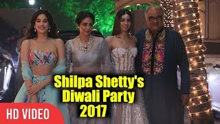 Sri Devi And Family At Shilpa Shettys Diwali Grand Party 2017