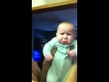 Baby hates daddys kisses