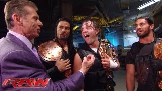 Mr. Mcmahon Is Impressed With The Shields Ruthless Aggression Raw, June 17, 2013