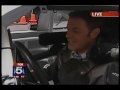 Brett gets behind the wheel of a Nascar Car by Frankie Q
