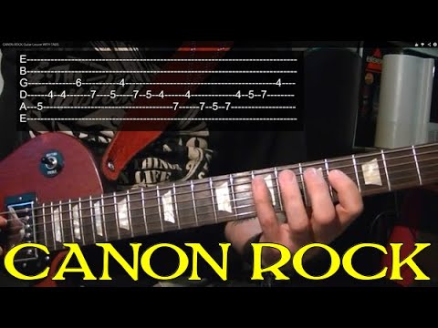 CANON ROCK Guitar Lesson WITH TABS