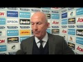 Tony Pulis is interviewed after Albion's 1-0 victory at Manchester United