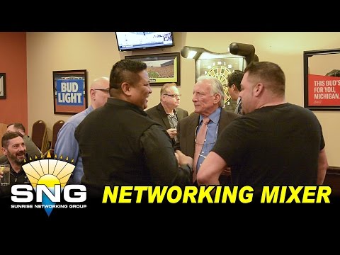 VIDEO : business networking mixer @ the palace grille | sunrise networking group sng - we had a great turnout at ourwe had a great turnout at ourbusiness networking mixerat the palace grille in lake orion. thanks to matthew and all the pa ...