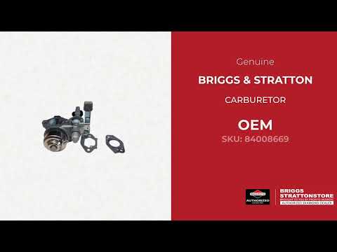 - Briggs and Stratton - Genuine OEM Part 84008669 - CARBURETOR - Briggs and Stratton - Genuine OEM Part 84008669 - CARBURETOR