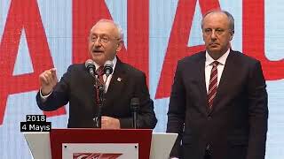 CHP Cumhurbaşkanı adayı olarak Muharrem İnce'yi gösterdi