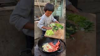 China Two Brother cooking Show || Eat fatty meat, pork skin, pork thighs, beef r