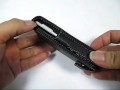 Foto pequena PDair Leather Case for Sony Ericsson Naite J105 - Flip Type (Black)