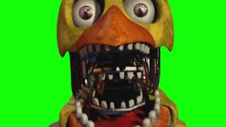 FNaF 2 || Withered Chica Jumpscare || Greenscreen
