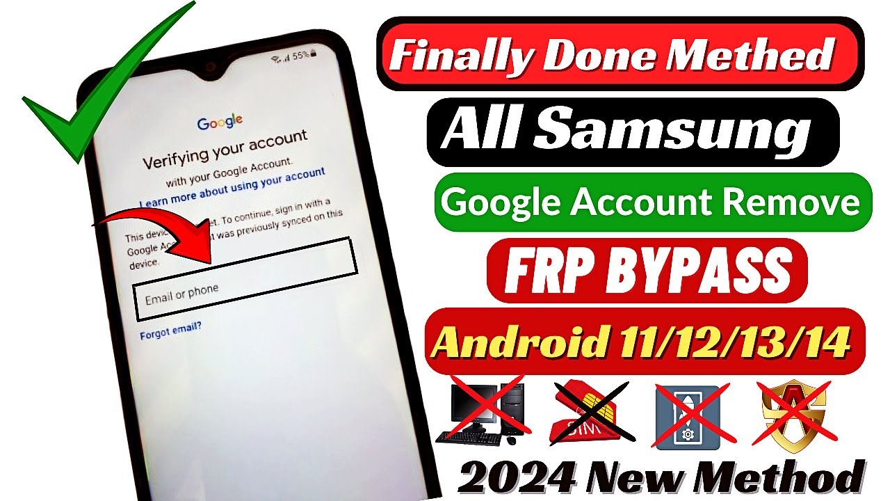 All Samsung FRP Bypass Android 12/13/14 Google Account All Samsung FRP Bypass Android 12/13/14 Google Account