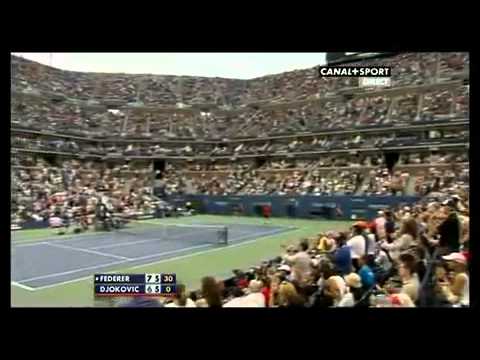 テニス 全米オープン 2009 - Funny フェデラー vs ジョコビッチ