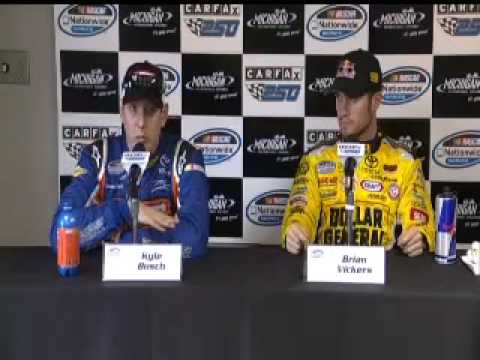 Kyle Busch and Brian Vickers @ Michigan Media Center together