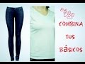 como combinar basicos (blusa blanca y jeans) outfit del dia ü