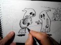 The Kink, Drawing Cartoon, How to draw Ghost