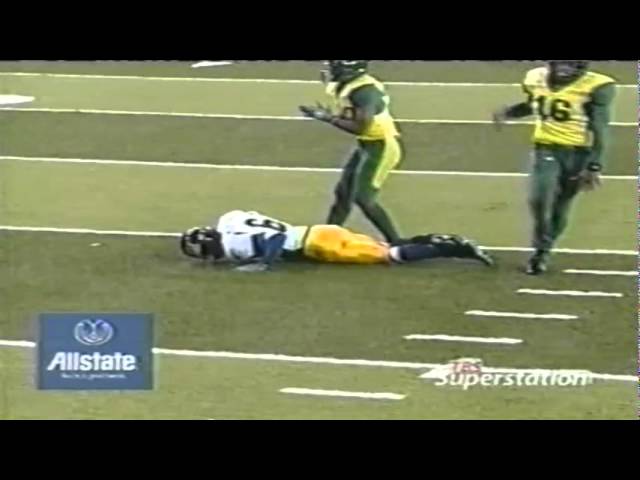 Keith Lewis throatslash penalty extends drive for Cal 11-08-2003