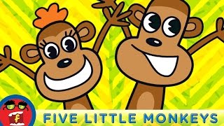 Five Little Monkeys Fredbot Nursery Rhymes Lucy The Dinosaur