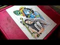 How to Draw Lord Krishna and Meerabai Drawing
