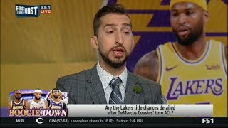First Things First | Are the Lakers title chances derailed after DeMarcus Cousins' torn Achilles?