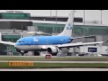 KLM Boeing 737-7K2 PH-BGG 'King Eider' Arrival & depature Amsterdam Manchester Int 25.4.2013