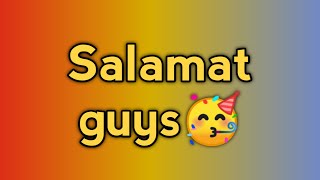 Salamat Po For Watching