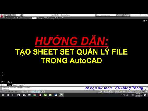 Tao Sheet set trong AutoCad