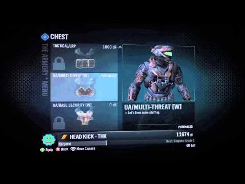 Halo: REACH Recon Helmet Armor Codes