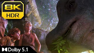 8K Hdr | Feeding A Brachiosaurus - Jurassic Park | Dolby 5.1