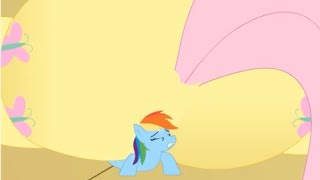 My Little Pony Unaware Giantess Fluttershy Crush By Jackurai