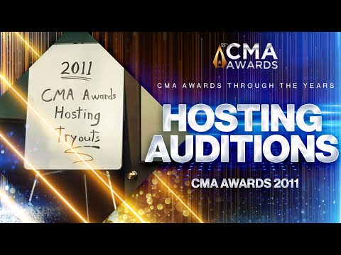 VIDEO : cma awards hosting auditions is serious business! |  cma awards 2011 | cma - brad paisley and carrie underwood are surrounded by some interesting characters during a long day at cma awardsbrad paisley and carrie underwood are surr ...