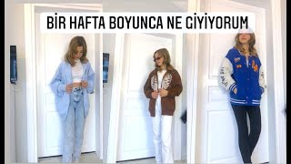 BİR HAFTA BOYUNCA NE GİYİYORUM. KOMBİN VLOG. ECRİN SU ÇOBAN