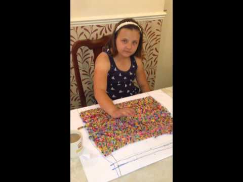 Loom Band Dress - Video 16 - First child to make a adult size loom ...