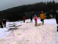 Schlittenfahren / Rodeln im Taunus 2010