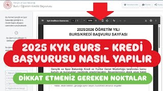 2025 Kyk Burs Başvurusu Nasil Yapilir - 2025 Kyk Burs Kredi̇ Başvurusu