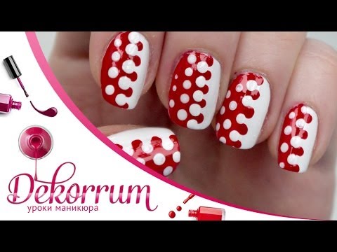 Как рисовать лаком на коротких ногтях Как рисовать лаком на коротких ногтях